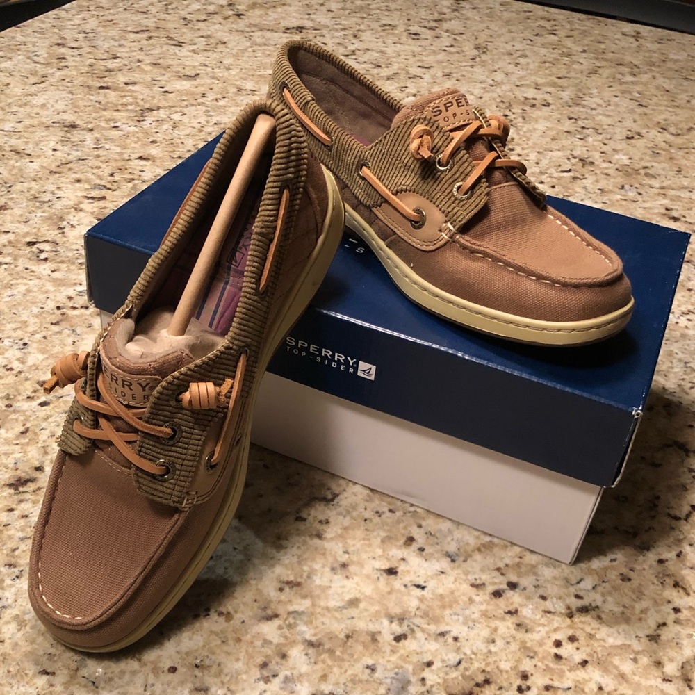 Canvas Corduroy Khaki Olive Green Sperry Docksiders